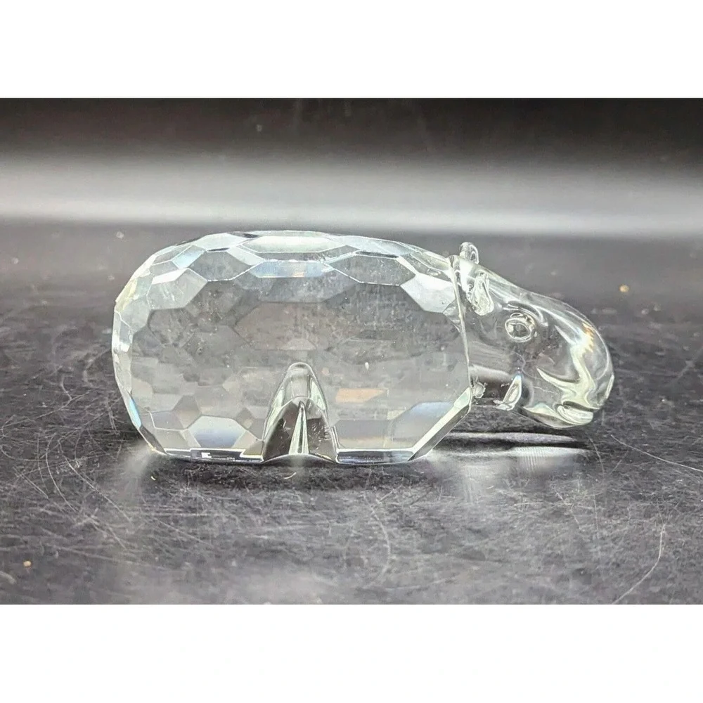Vintage Shannon Crystal‎ Designs Of Ireland Hippopotamus Hippo Figurine 5.5